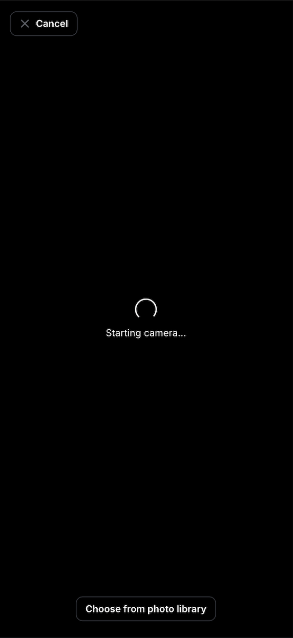 The Benchmarkr inspection camera loading screen